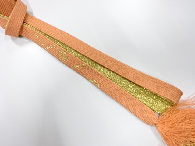 JAPANESE KIMONO / KORAI HAND-TIED OBIJIME